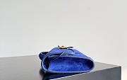 Bottega Veneta Andiamo Clutch Blue Royal Suede - 31x13x3cm - 6
