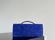 Bottega Veneta Andiamo Clutch Blue Royal Suede - 31x13x3cm - 5