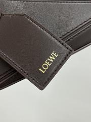 Loewe Mini Featherlight Puzzle Bag In Nappa Lambskin Chocolate - 17.5x12.5x7.5cm - 6