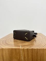 Loewe Mini Featherlight Puzzle Bag In Nappa Lambskin Chocolate - 17.5x12.5x7.5cm - 4