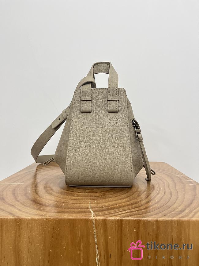 Loewe Compact Hammock Bag In Soft Grained Calfskin Clay - 20.8x19.5x14.4cm - 1