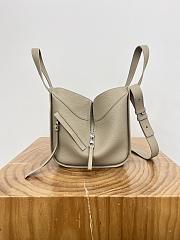 Loewe Compact Hammock Bag In Soft Grained Calfskin Clay - 20.8x19.5x14.4cm - 3