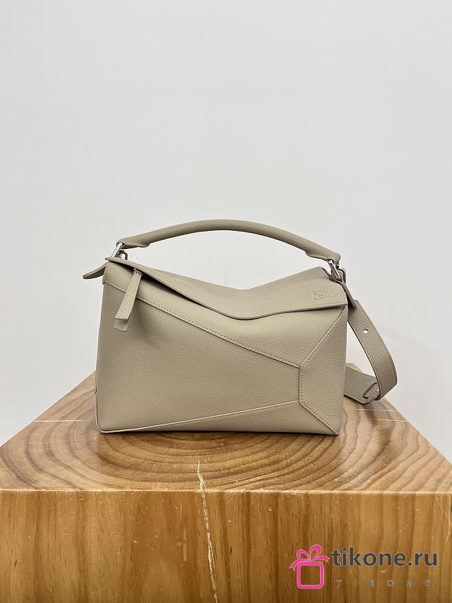 Loewe Medium Puzzle Edge Bag In Soft Grained Calfskin Clay - 29x19.5x14cm - 1