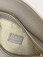 Loewe Mini Puzzle Edge Bag In Soft Grained Calfskin Gray - 18x12.5x8cm - 5