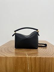 Loewe Mini Puzzle Edge Bag In Soft Grained Calfskin Black - 18x12.5x8cm - 3