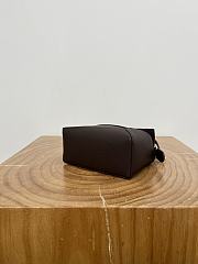 Loewe Mini Puzzle Edge Bag In Soft Grained Calfskin Chocolate - 18x12.5x8cm - 2