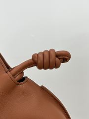 Loewe Mini Flamenco Clutch In Nappa Calfskin Brown - 23.9x18x9cm - 2