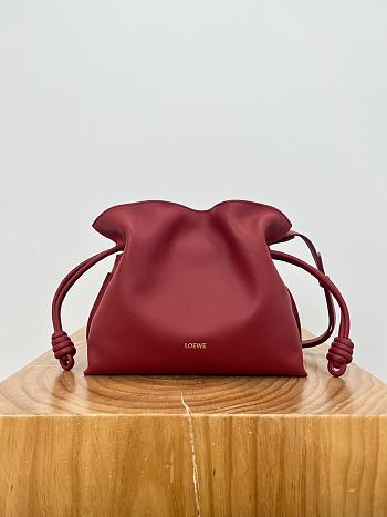 Loewe Medium Flamenco Clutch In Nappa Calfskin Red - 30x24.5x10.5cm