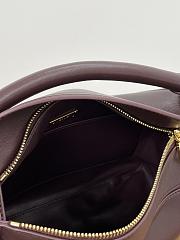 Loewe Small Featherlight Puzzle Bag In Nappa Lambskin Burgundy - 24x16.5x10.5cm - 5