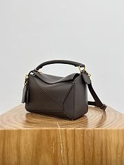 Loewe Small Featherlight Puzzle Bag In Nappa Lambskin Chocolate - 24x16.5x10.5cm - 6