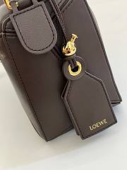 Loewe Small Featherlight Puzzle Bag In Nappa Lambskin Chocolate - 24x16.5x10.5cm - 2