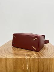 Loewe Small Featherlight Puzzle Bag In Nappa Lambskin Dark Red - 24x16.5x10.5cm - 5