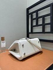 Loewe Small Madrid Bag in Supple Calfskin White - 23.5x19x10cm - 6