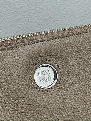 Loewe Small Madrid Bag in Supple Calfskin Elephent Gray - 23.5x19x10cm - 5