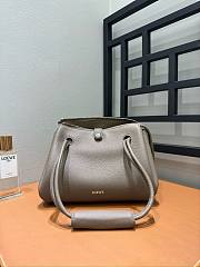 Loewe Small Madrid Bag in Supple Calfskin Elephent Gray - 23.5x19x10cm - 4