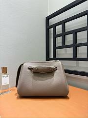 Loewe Small Madrid Bag in Supple Calfskin Elephent Gray - 23.5x19x10cm - 3