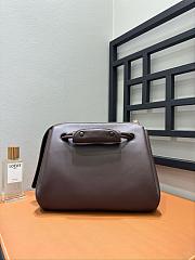 Loewe Medium Madrid Bag In Supple Grained Calfskin Chocolate - 28.5x11x23cm - 3