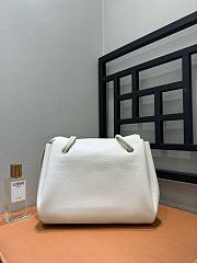 Loewe Medium Madrid Bag In Supple Grained Calfskin White - 28.5x11x23cm - 4