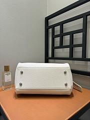 Loewe Medium Madrid Bag In Supple Grained Calfskin White - 28.5x11x23cm - 2