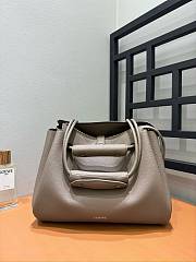 Loewe Medium Madrid Bag In Supple Grained Calfskin Taupe - 28.5x11x23cm - 1