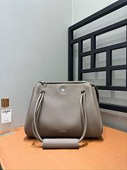 Loewe Medium Madrid Bag In Supple Grained Calfskin Taupe - 28.5x11x23cm - 3