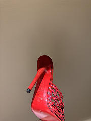 Christian Louboutin Lasera Strass Mule 100mm Mules Red - 6