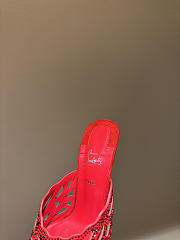 Christian Louboutin Lasera Strass Mule 100mm Mules Red - 5