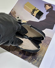 Alaia Le Cœur Mini Leather Coin Purse in Black - 10x1.5x7.5cm - 2