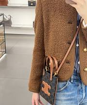 Celine Cabas Micro Triomphe Canvas & Leather Tote - 17x15cm - 4