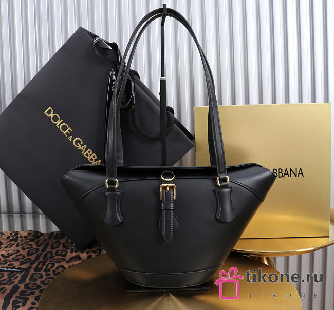 Dolce & Gabbana Capri Crow's Nest Bag Black -33x17x13cm - 1