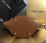 Dolce & Gabbana Capri Crow's Nest Bag Brown -33x17x13cm - 6