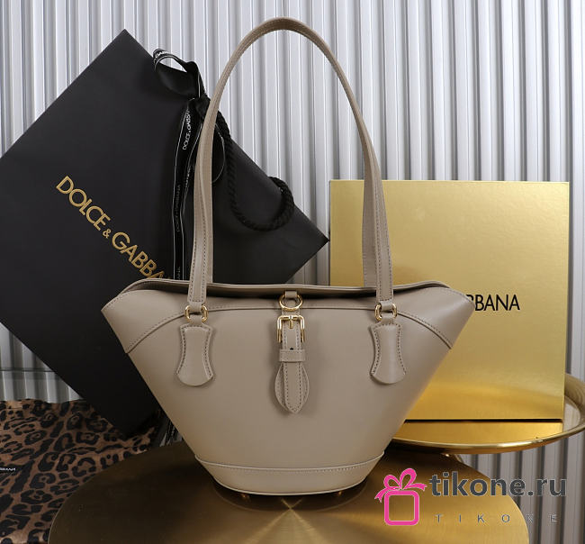 Dolce & Gabbana Capri Crow's Nest Bag Clay -33x17x13cm - 1