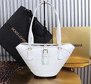 Dolce & Gabbana Capri Crow's Nest Bag White -33x17x13cm - 2