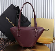 Dolce & Gabbana Capri Crow's Nest Bag Burrgundy -33x17x13cm - 6