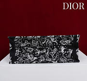 Medium Dior Book Tote Black Multicolor Dior Zodiac Embroidery - 36x27.5x16.5cm - 2