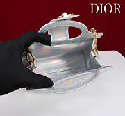 Dior Jolie Top Handle Mini Bag Iridescent Metallic Lambskin - 18.5x13x8.5cm - 4