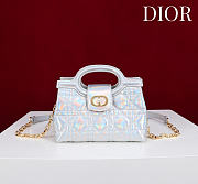 Dior Jolie Top Handle Mini Bag Iridescent Metallic Lambskin - 18.5x13x8.5cm - 5