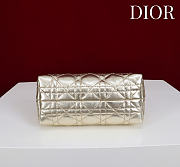 Dior Jolie Top Handle Mini Bag Gold Metallic Lambskin - 18.5x13x8.5cm - 5