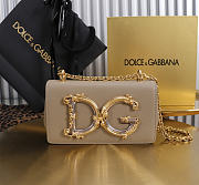 Dolce & Gabbana Calfskin DG Girls Phone Bag - 17.8x10x3.5cm - 1