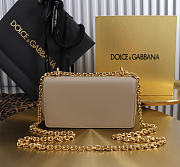 Dolce & Gabbana Calfskin DG Girls Phone Bag - 17.8x10x3.5cm - 3