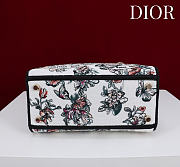 Dior Medium Lady D-Lite Bag Pink Souvenir de Rome Embroidery - 24x21x12cm - 5