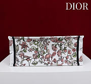 Medium Dior Book Tote Pink Multicolor Millefiori Embroidery - 36x27.5x16.5cm - 5