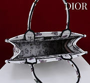 Medium Dior Book Tote Latte Multicolor Butterflies & Iris Embroidery - 36x27.5x16.5cm - 4