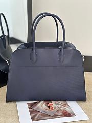 The Row Soft Margaux 15 Bag in Calfskin Leather Navy - 38x24x27cm - 6