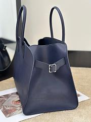 The Row Soft Margaux 15 Bag in Calfskin Leather Navy - 38x24x27cm - 3