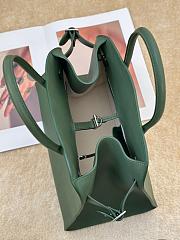 The Row Soft Margaux 15 Bag in Calfskin Leather Forest Green - 38x24x27cm - 3