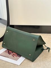The Row Soft Margaux 15 Bag in Calfskin Leather Forest Green - 38x24x27cm - 2
