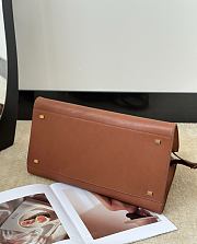 The Row Soft Margaux 15 Bag in Calfskin Leather Brown - 38x24x27cm - 5