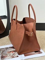 The Row Soft Margaux 15 Bag in Calfskin Leather Brown - 38x24x27cm - 4