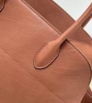 The Row Soft Margaux 15 Bag in Calfskin Leather Brown - 38x24x27cm - 2